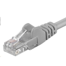 PremiumCord Patch kábel UTP RJ45-RJ45 CAT6 1m szürke kábel és adapter