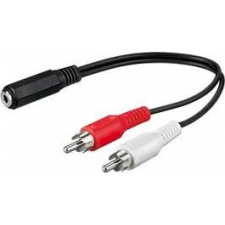 PremiumCord RCA Jack Átalakító Fekete 20cm kjackcinb02 (kjackcinb02) kábel és adapter