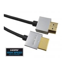 PremiumCord Slim HDMI High Speed + Ethernet kábel, 3 m kábel és adapter