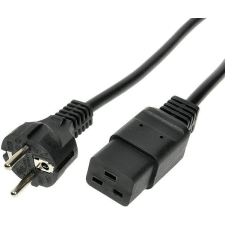 PremiumCord töltőkábel 230V UPS 3m, 16A, fekete kábel és adapter