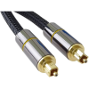 PremiumCord Toslink, OD:7mm, Gold-metal design + Nylon 3m (kjtos7-3)