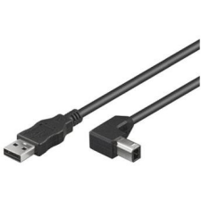 PremiumCord USB 2.0 2m összekötő fekete kábel és adapter