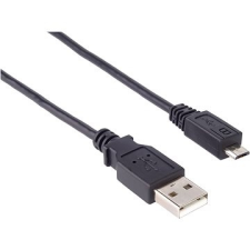 PremiumCord USB 2.0 interfész mikro AB 5 m fekete kábel és adapter