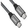 PremiumCord USB 2.0 Type C Összekötő Fekete-Szürke 1m ku31cw1 (ku31cw1)