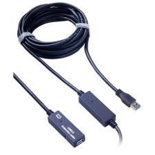 PremiumCord USB 3.0 repeater 10 m-es hosszabbító kábel és adapter