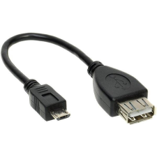 PremiumCord USB A (F) to Micro USB (M) kábel, 20cm kábel és adapter