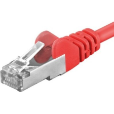 PremiumCord UTP CAT6A Összekötő Piros 2m sp6asftp020R (sp6asftp020R) kábel és adapter