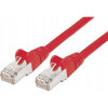 PremiumCord UTP CAT6A Összekötő Piros 3m sp6asftp030R (sp6asftp030R)