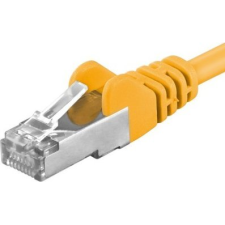 PremiumCord UTP CAT6A Összekötő Sárga 1m sp6asftp010Y (sp6asftp010Y) kábel és adapter
