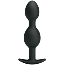  PRETTY LOVE BOTTOM - SZILIKON ANÁLIS GOLYÓK 12,5 CM - FEKETE anál