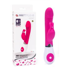 Pretty Love Gene rózsaszín vibrátor, ívelt, sima, selymes felületű, 30 rezgési funkció vibrátorok