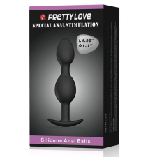 Pretty Love Heavy Balls Silicone Butt Plug 3 szexjáték