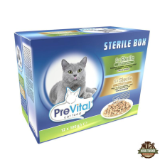PreVital Alutasak Macska 12*100gr Steril Multipack macskaeledel
