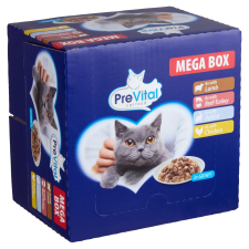 PreVital alutasakos macskaeldel mega box 24x100gr Multipack macskaeledel