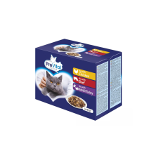 PreVital Prevital Alutasak Macska Zselés 12x100gr Vegyes Íz macskaeledel