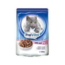 PreVital PreVital alutasakos eledel borjúval 24 x 100 g macskaeledel