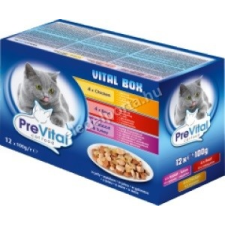 PreVital Vital Box csirke, marha, nyúl és pulyka 12 x 100 g macskaeledel