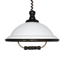 Prezent ACRYL WOOD függeszték E27/60W Ø40cm sötét fa/fehér 73006W52 világítás
