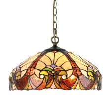 Prezent Tiffany színes függesztett Tiffany lámpa (PRE-1700) E27 2 izzós IP20 világítás
