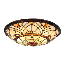Prezent Tiffany színes mennyezeti Tiffany lámpa (PRE-1712) E27 3 izzós IP20 világítás