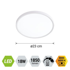 Prezent Trimo fehér LED mennyezeti lámpa (PRE-70320) LED 1 izzós IP20 világítás