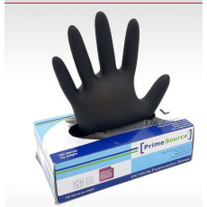  Prime Source 9006 púdermentes fekete nitril kesztyű - M