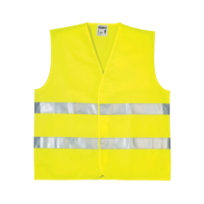 Prime Source Fluo jól láthatósági mellény, 2 keresztcsíkkal, Sárga láthatósági ruházat
