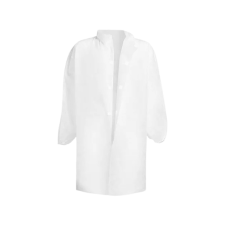Prime Source Tépőzáras látogató köpeny PP fehér munkaruha