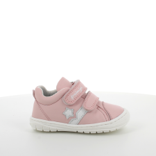 Primigi – Átmeneti- tépőzáras bőr gyerekcipő - világos rózsaszín- fehér csillag - 25 gyerek cipő