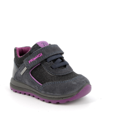 Primigi , fekete-lila, vízálló, kislány bokacipő, GORE-TEX (20-24) 2853433 (23) gyerek cipő