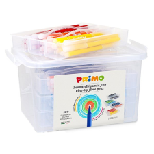 Primo Filctoll PRIMO színes 12 színű 120 darabos kerek, műanyag tartóban filctoll, marker