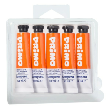 Primo Tempera PRIMO narancssárga 12 ml 5 db/készlet tempera