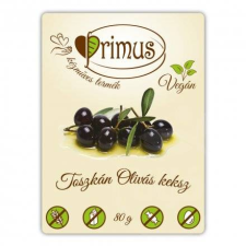 PRIMUS Primus vegán olivás keksz 80 g reform élelmiszer