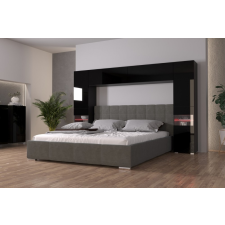 Prince Panama 12 hálószoba bútorkészlet magasfényű fekete (256cm) bútor