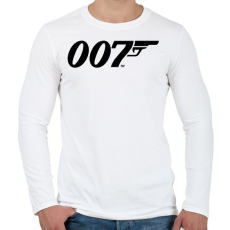 PRINTFASHION 007 logo - Férfi hosszú ujjú póló - Fehér