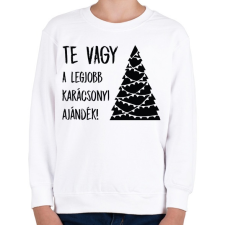 PRINTFASHION 02_legjobb kari-01-02 - Gyerek pulóver - Fehér gyerek pulóver, kardigán