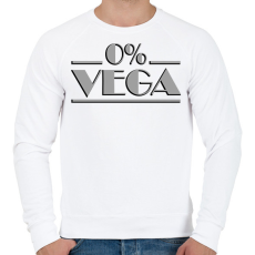 PRINTFASHION 0% vega - Húsimádó - Férfi pulóver - Fehér