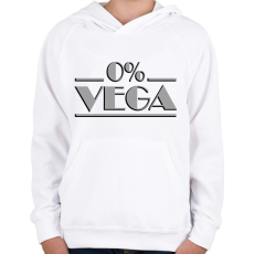 PRINTFASHION 0% vega - Húsimádó - Gyerek kapucnis pulóver - Fehér