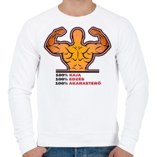 PRINTFASHION 100%-ban rajtad áll! - Férfi pulóver - Fehér férfi pulóver, kardigán