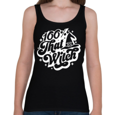 PRINTFASHION 100% that WITCH - Női atléta - Fekete
