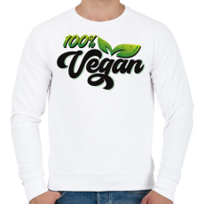 PRINTFASHION 100% Vegan - Férfi pulóver - Fehér
