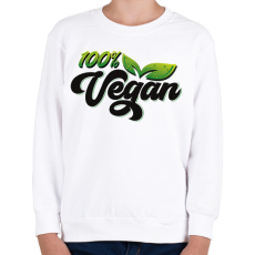 PRINTFASHION 100% Vegan - Gyerek pulóver - Fehér