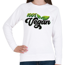 PRINTFASHION 100% Vegan - Női pulóver - Fehér női pulóver, kardigán