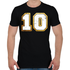 PRINTFASHION 10-es mez - Férfi póló - Fekete férfi póló