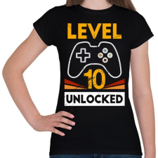PRINTFASHION 10-es szint feloldva - Női póló - Fekete női póló