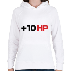 PRINTFASHION +10 hp - Női kapucnis pulóver - Fehér