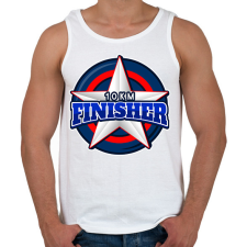 PRINTFASHION 10 KM FINISHER 2 - Férfi atléta - Fehér atléta, trikó