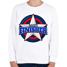 PRINTFASHION 10 KM FINISHER 2 - Gyerek pulóver - Fehér