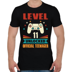 PRINTFASHION 11 éves gamer - Férfi póló - Fekete