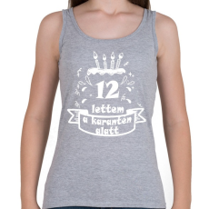 PRINTFASHION 12 lettem - Női atléta - Sport szürke